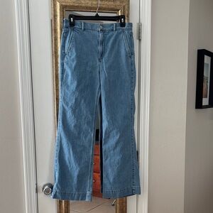 J.Crew Drapey Denim Trousers Ladies  Jeans